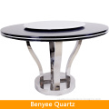 Newstar manufacture rotatable round composite quartz table top